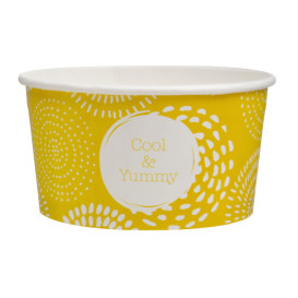 Paper Ice Cream Container "Cool&Yummy" 5oz/140ml (50 Units) 