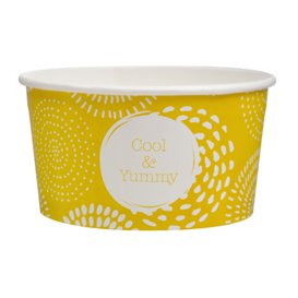 Paper Ice Cream Container "Cool&Yummy" 5oz/140ml (1000 Units)