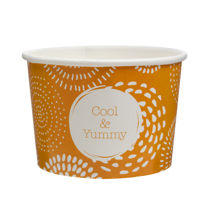 Paper Container Ice Cream Cool&Yummy 10Oz/310ml (600 Units) Paper Container Ice Cream Cool&Yummy 10Oz/310ml (600 Units)