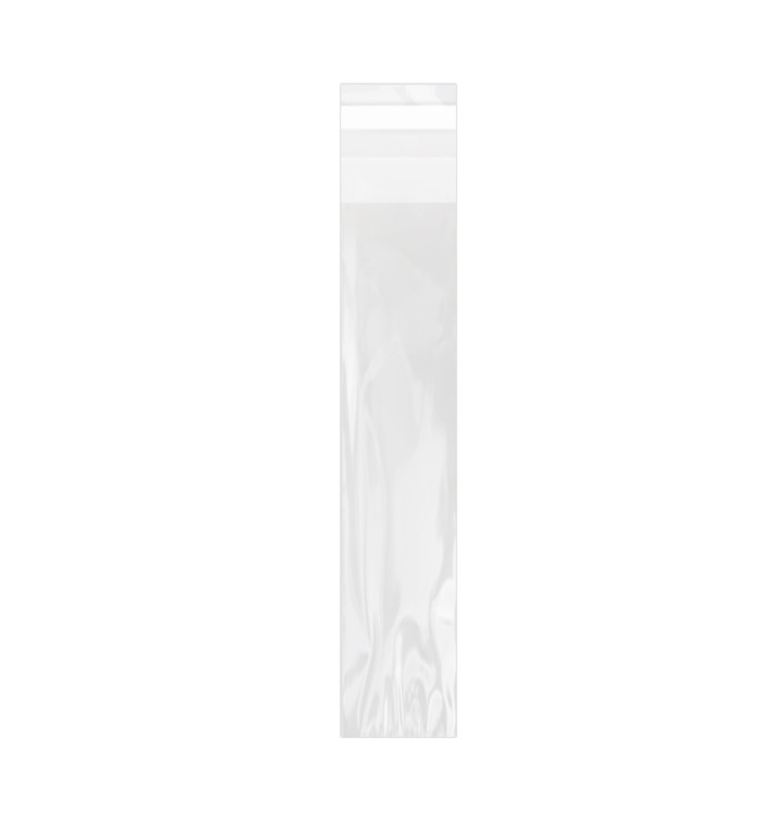 Plastic Bag with Adhesive Flap Cellophane 3x17cm G-160 (1000 Units) Plastic Bag with Adhesive Flap Cellophane 3x17cm G-160 (1000 Units)