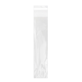 Plastic Bag with Adhesive Flap Cellophane 4x22cm G-160 (100 Units) 