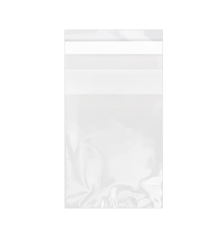 Plastic Bag with Adhesive Flap Cellophane 6x8cm G-160 (1000 Units) Plastic Bag with Adhesive Flap Cellophane 6x8cm G-160 (1000 Units)