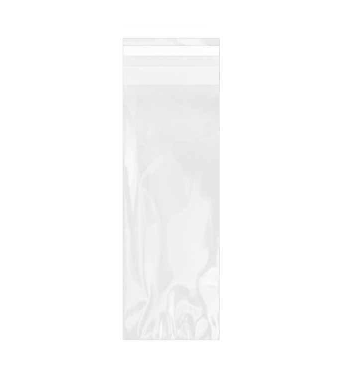 Plastic Bag with Adhesive Flap Cellophane 7x20cm G-160 (1000 Units) Plastic Bag with Adhesive Flap Cellophane 7x20cm G-160 (1000 Units)