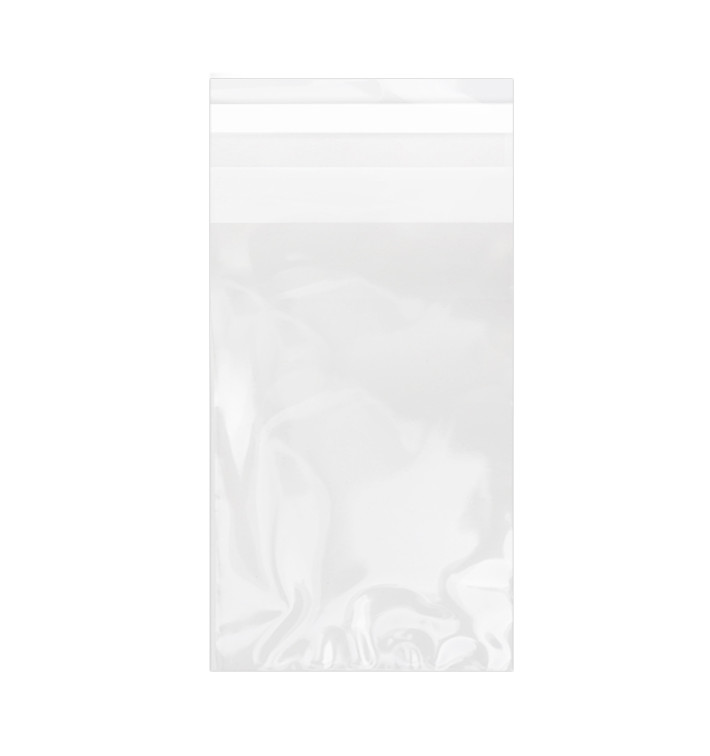 Plastic Bag with Adhesive Flap Cellophane 8x12cm G-160 (100 Units) Plastic Bag with Adhesive Flap Cellophane 8x12cm G-160 (100 Units)