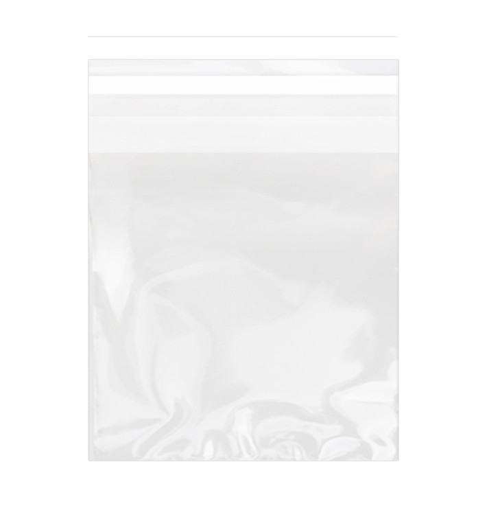 Plastic Bag with Adhesive Flap Cellophane 14x14cm G-160 (100 Units) 