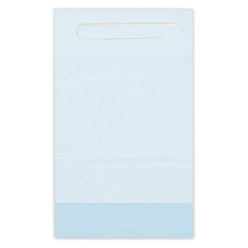 Disposable Adult Bib with Pocket Blue 36x65cm (125 Units) 