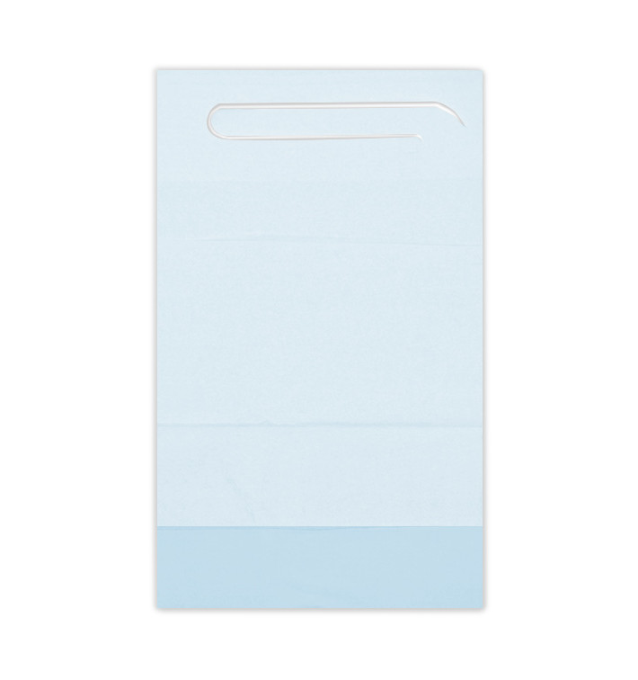 Disposable Adult Bib with Pocket Blue 36x65cm (125 Units) Disposable Adult Bib with Pocket Blue 36x65cm (125 Units)