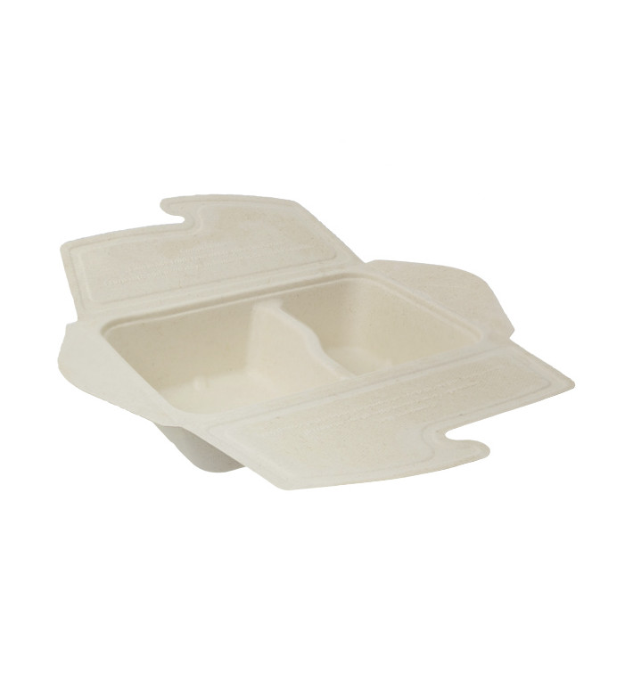 Package Sugarcane Box to Go 2C 21x15x5cm 800ml (75 Units) Package Sugarcane Box to Go 2C 21x15x5cm 800ml (75 Units)