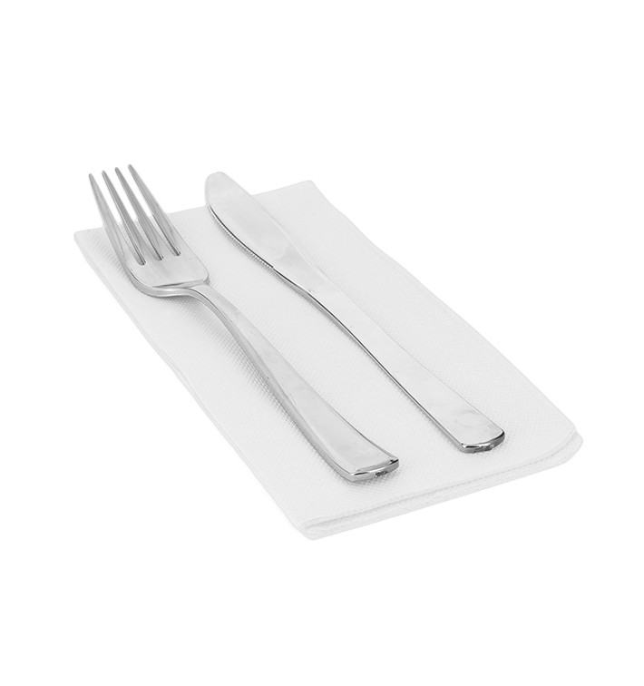 Paper Napkin Double Point White 1/8 40x40cm (1.200 Units) Paper Napkin Double Point White 1/8 40x40cm (1.200 Units)