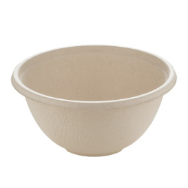 Sugarcane Bowl "Buddha" 500ml Ø14x7cm (75 Units)  