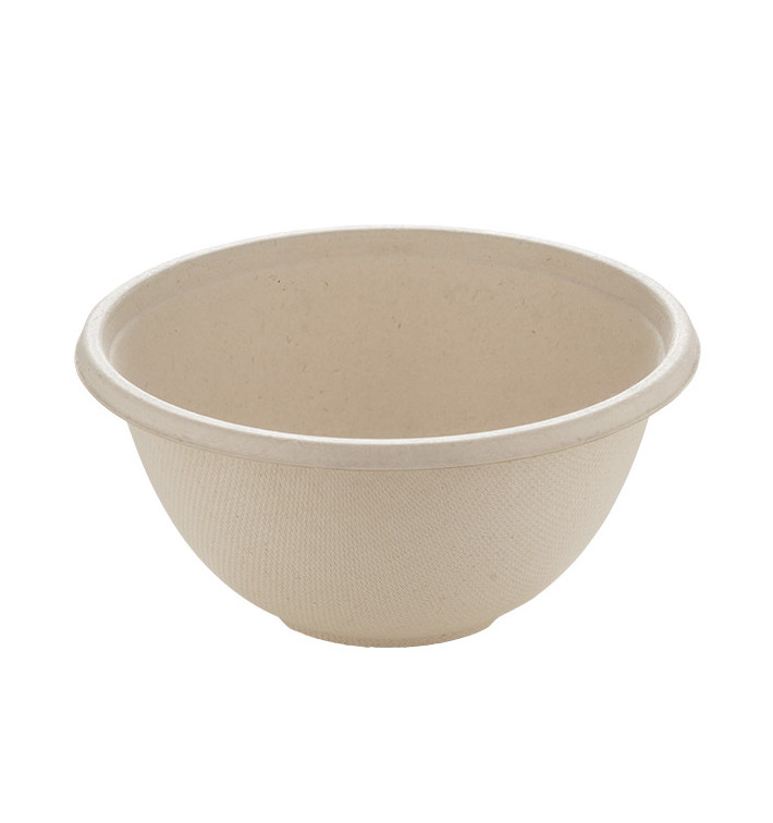 Sugarcane Bowl "Buddha" 500ml Ø14x7cm (75 Units) Sugarcane Bowl "Buddha" 500ml Ø14x7cm (75 Units)
