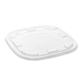 Plastic Lid PET for Bowl Clear 27x27cm (25 Units) 