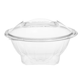 Plastic Salad Bowl APET Round shape Transparente 1000ml Ø18,6cm (240 Units)