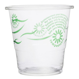 Cornstarch Cup PLA "Green Spirit" Clear 250ml (1250 Units)