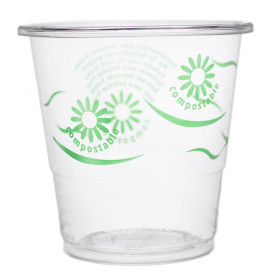 Cornstarch Cup PLA "Green Spirit" Clear 250ml (50 Units) 