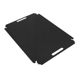 Paper Tray with Handles Rectangular shape Black 28,5x38,5 cm (100 Units) 