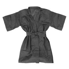 Disposable Lab Coat "Kimono" "TST" PP Black XL (100 Units)