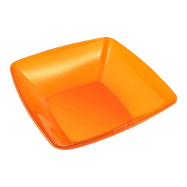 Plastic Bowl PS Crystal Hard Orange 3500ml 28x28cm (1 Unit) 