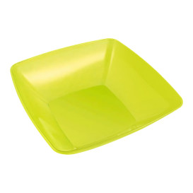 Plastic Bowl PS Crystal Hard Green 3500ml 28x28cm (1 Unit) 