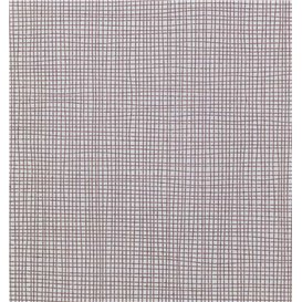 Pre-Cut Paper Tablecloth 1x1m "Between Lines" Brown 40g/m² (400 Units)
