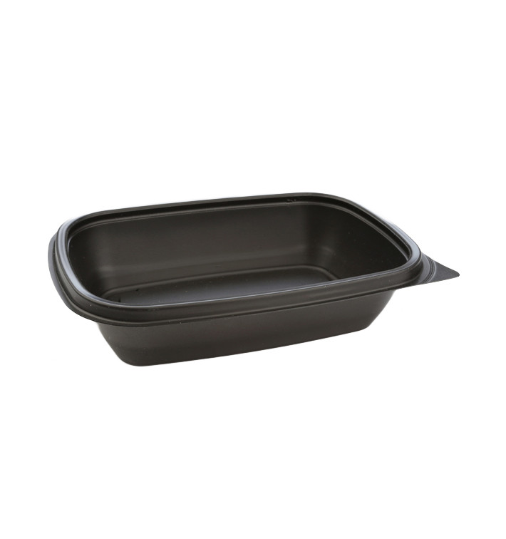 Plastic Deli Container PP Black 500ml 20x13x5cm (50 Units) 