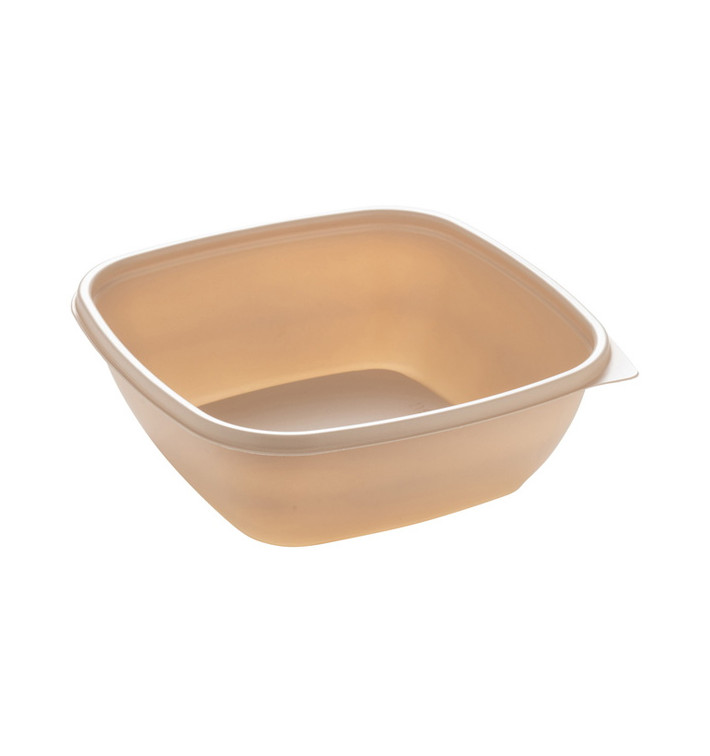 Plastic Deli Container PP Cream 750ml 16,5x16,5x6cm (50 Units) 