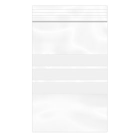 Plastic Zip Bag Autoseal Write-On Block 10x15cm G-160 (100 Units) 