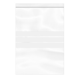 Plastic Zip Bag Autoseal Write-On Block 25x35cm G-160 (1000 Units)