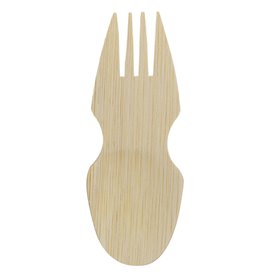 Bamboo Fork Spork 9cm (20 Units) 