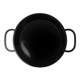 Paella Pan Tray Black PP 300ml (100 Units)