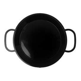 Paella Pan Tray Black PP 300ml (10 Units)