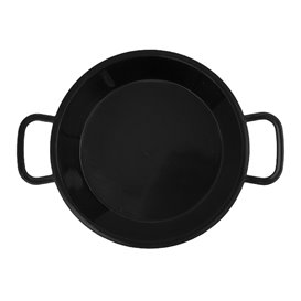 Paella Pan Tray Black PP 120ml (20 Units)