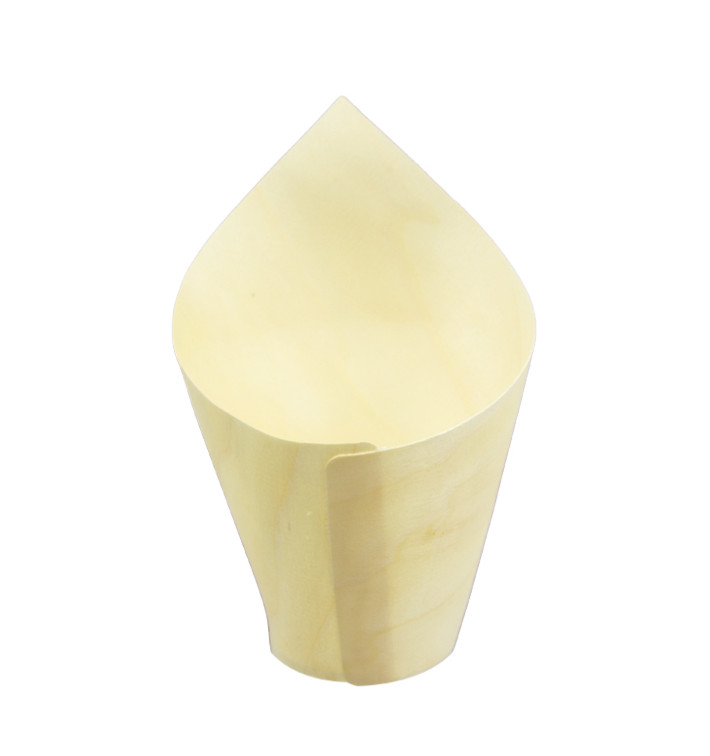 Wooden Tasting Cone 11cm (50 Units) Wooden Tasting Cone 11cm (50 Units)