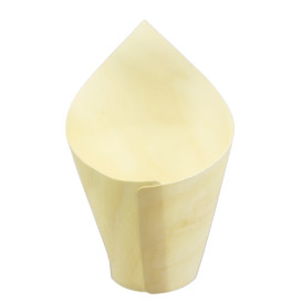 Wooden Tasting Cone 11cm (1.000 Units)