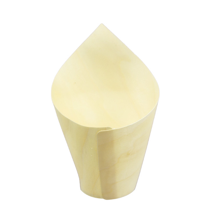 Wooden Tasting Cone 14cm (50 Units) Wooden Tasting Cone 14cm (50 Units)