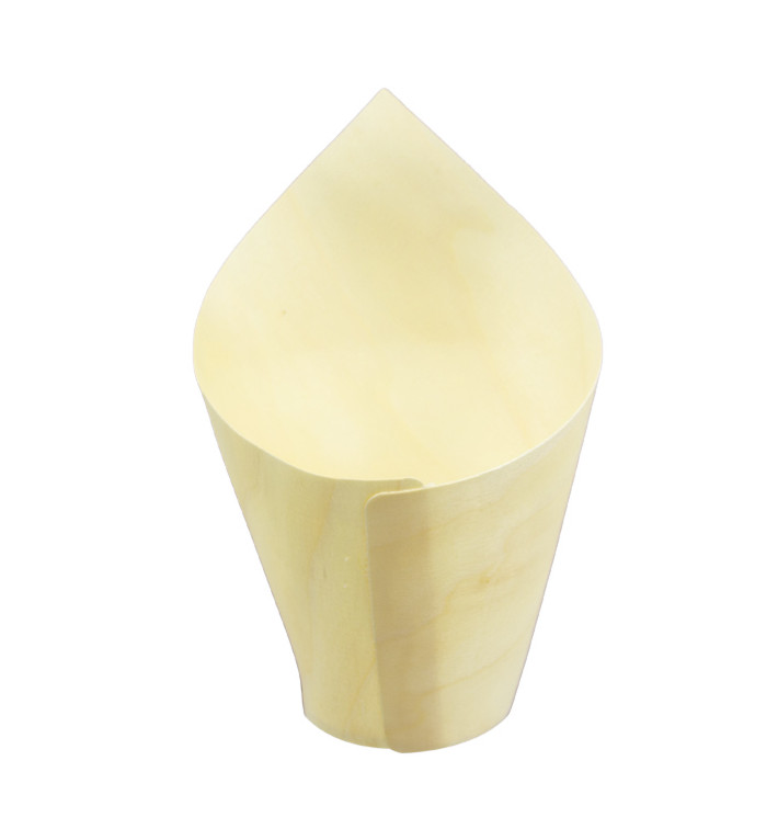 Wooden Tasting Cone 14cm (1.000 Units)