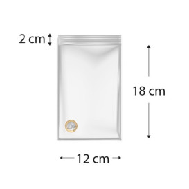 Plastic Zip Bag Seal top 12x18cm G-200 (100 Units) 