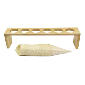 Bamboo Food Cones Holder 33,5x6x8cm (15 Stück)