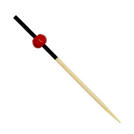 Bamboo Skewers Red and Black Design 7cm (100 Units) 