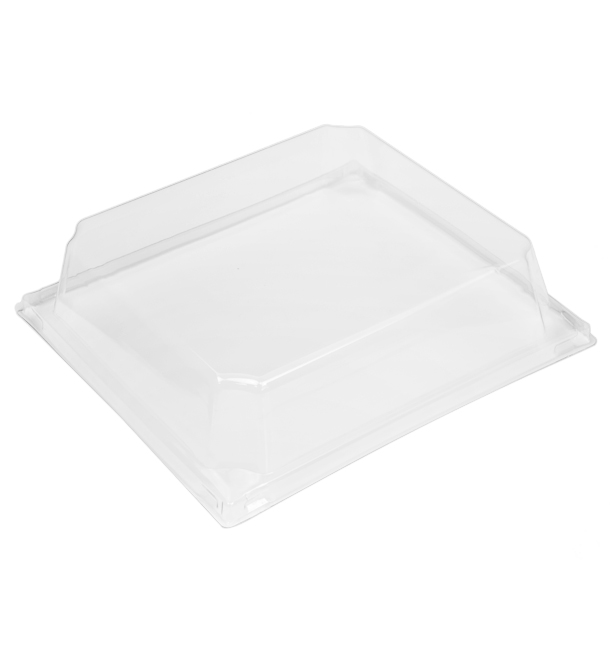 PET Plastic Lid for Container 480ml 14,3x12,3x3,3cm (144 Units)