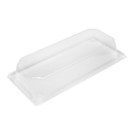 PET Plastic Lid for Container 410ml 19,6x8,6x3,2cm (144 Units)