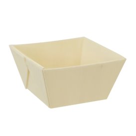 Wooden Tasting Square Cup 65ml (24 Units)