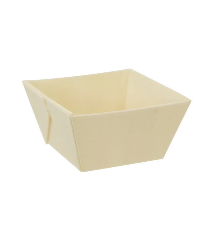 Wooden Tasting Square Cup 65ml (24 Units) Wooden Tasting Square Cup 65ml (24 Units)