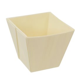 Wooden Tasting Square Cup 60ml (24 Units)