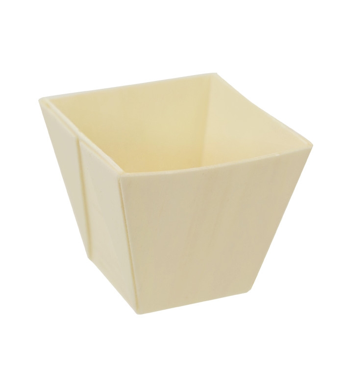 Wooden Tasting Square Cup 60ml (24 Units) Wooden Tasting Square Cup 60ml (24 Units)