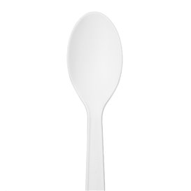 Reusable Spoon CPLA White 10cm (50 Units) 