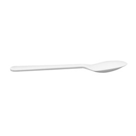 Reusable Spoon CPLA White 10cm (50 Units) 