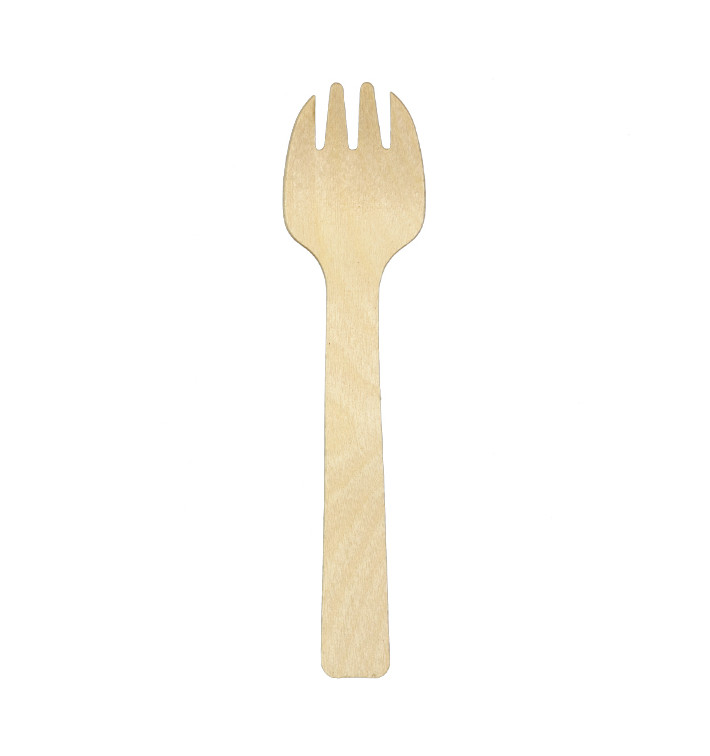 Wooden Spork 10,5cm (100 Units) Wooden Spork 10,5cm (100 Units)