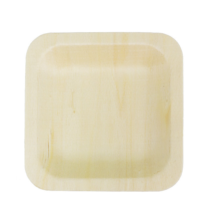 Wooden Plate Square Shape 11,5x11,5cm (25 Units) Wooden Plate Square Shape 11,5x11,5cm (25 Units)