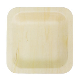 Wooden Plate Square Shape 11,5x11,5cm (300 Units)